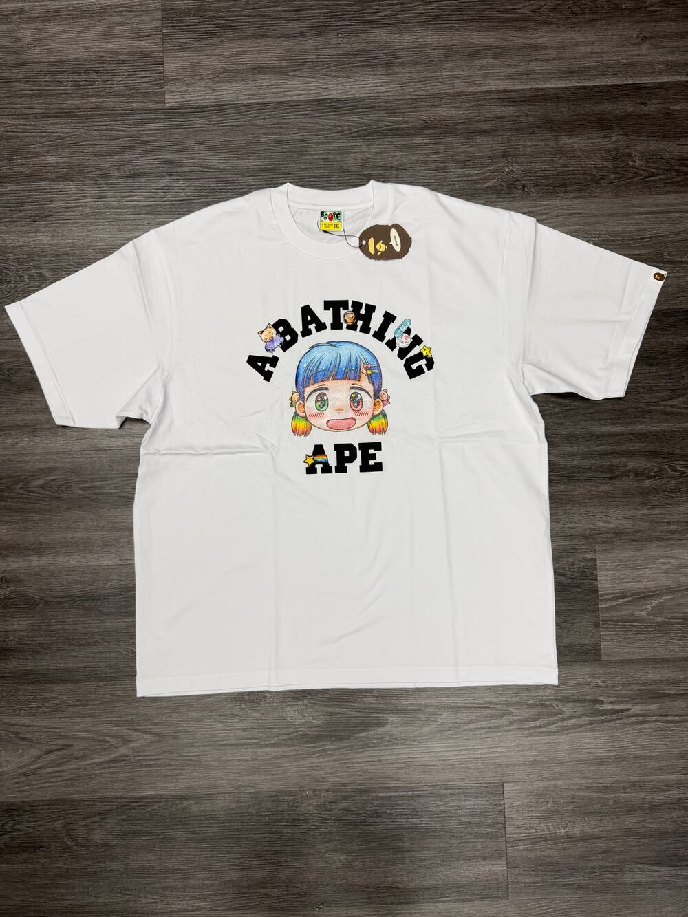 BAPE x Mr. College Murakami Tee White XXL Brand New